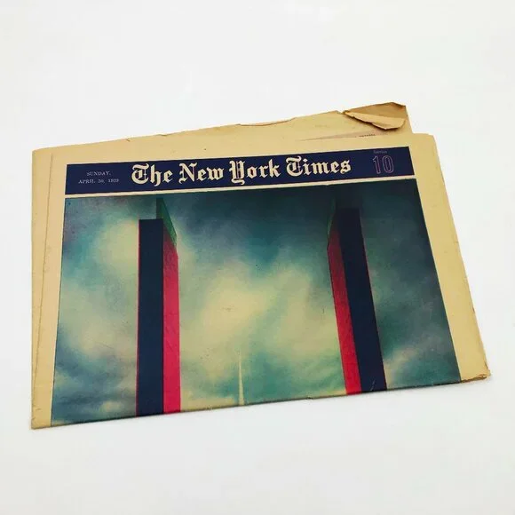 Vintage April 30 1939 Newspaper The New York Times The Fair in Pictures 16 pages